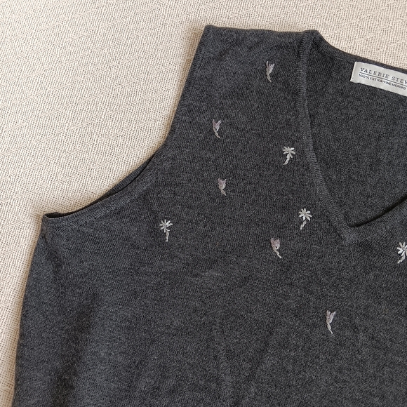 valerie stevens ♡ merino wool vest - Picture 2 of 6